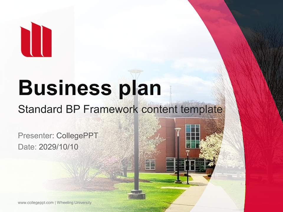 Wheeling University Competition/Entrepreneurship Contest PPT Template4:3 ratio PPT effect preview image9