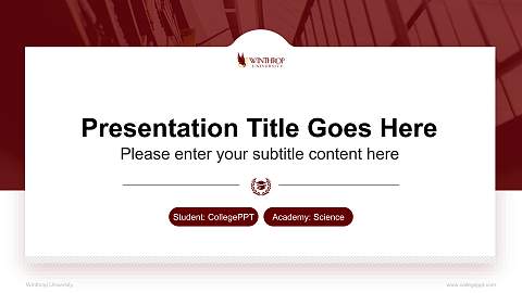 Winthrop University National Scholarship Defense PPT Template