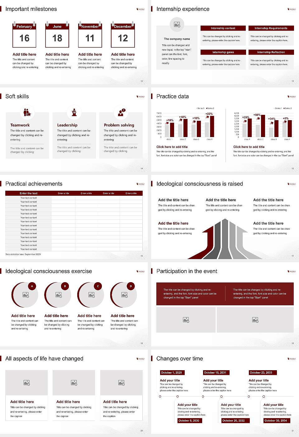 Winthrop University National Scholarship Defense PPT Template16:9 ratio PPT effect preview image3