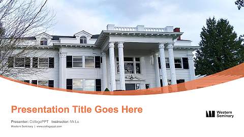 Western Seminary Course/Courseware Creation PPT Template