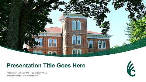 Wilmington College Course/Courseware Creation PPT Template