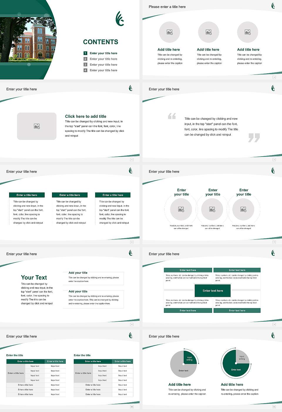 Wilmington College Course/Courseware Creation PPT Template16:9 ratio PPT effect preview image2