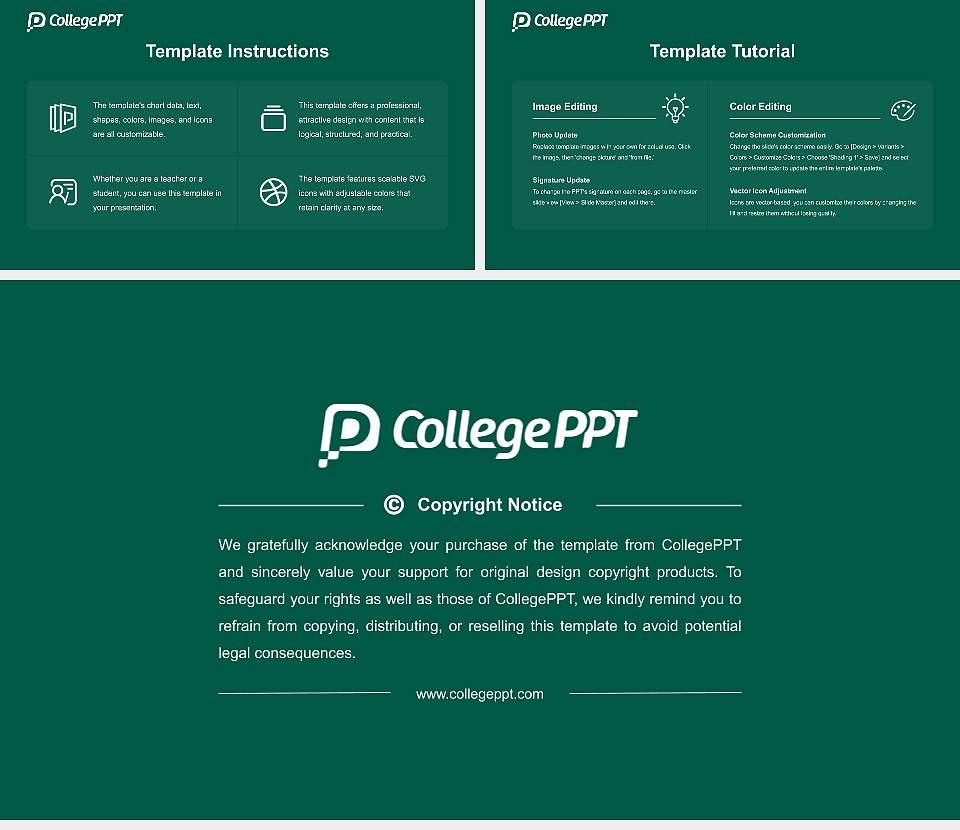 Wilmington College Course/Courseware Creation PPT Template16:9 ratio PPT effect preview image5