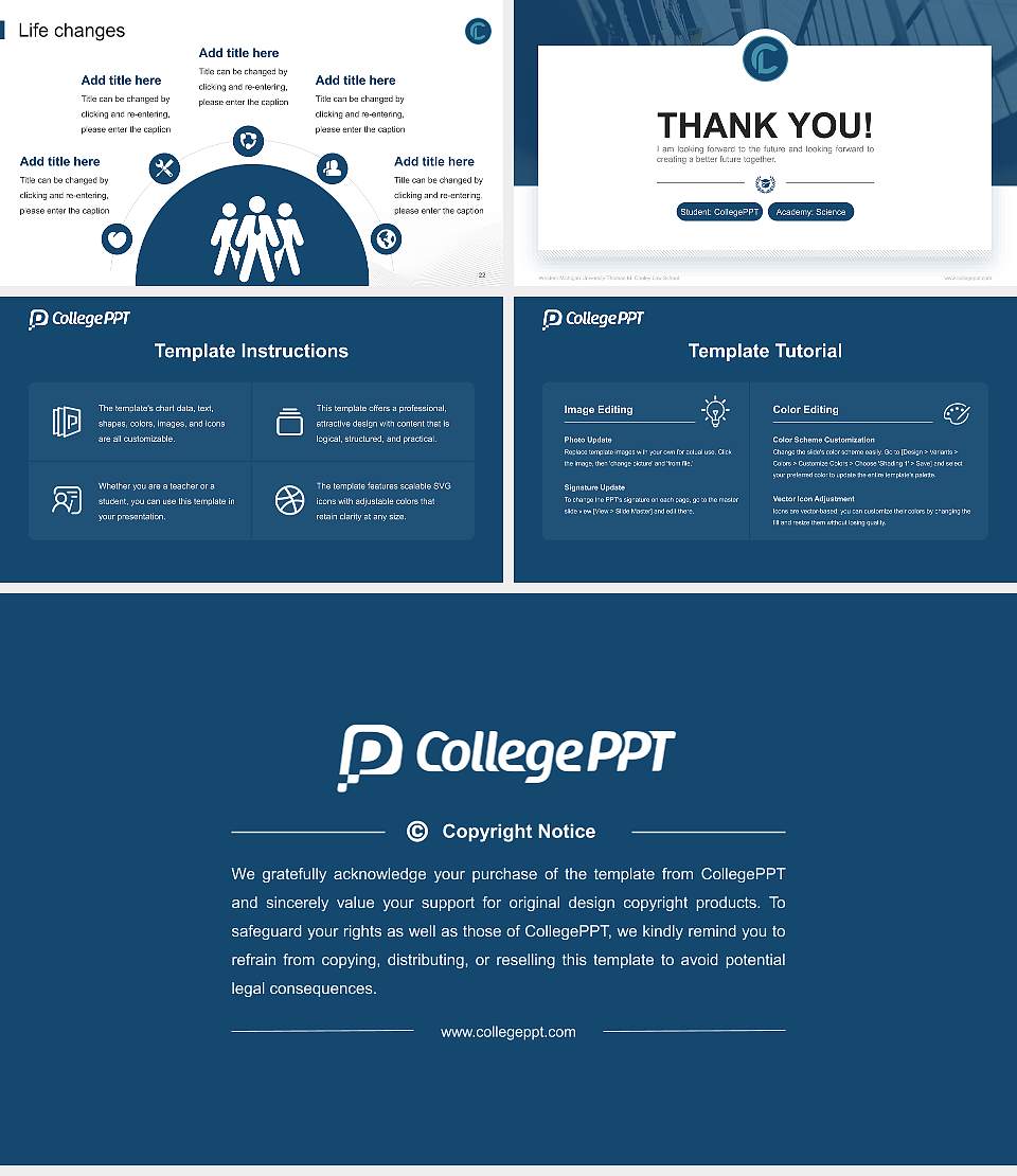 Western Michigan University-Thomas M. Cooley Law School National Scholarship Defense PPT Template16:9 ratio PPT effect preview image4