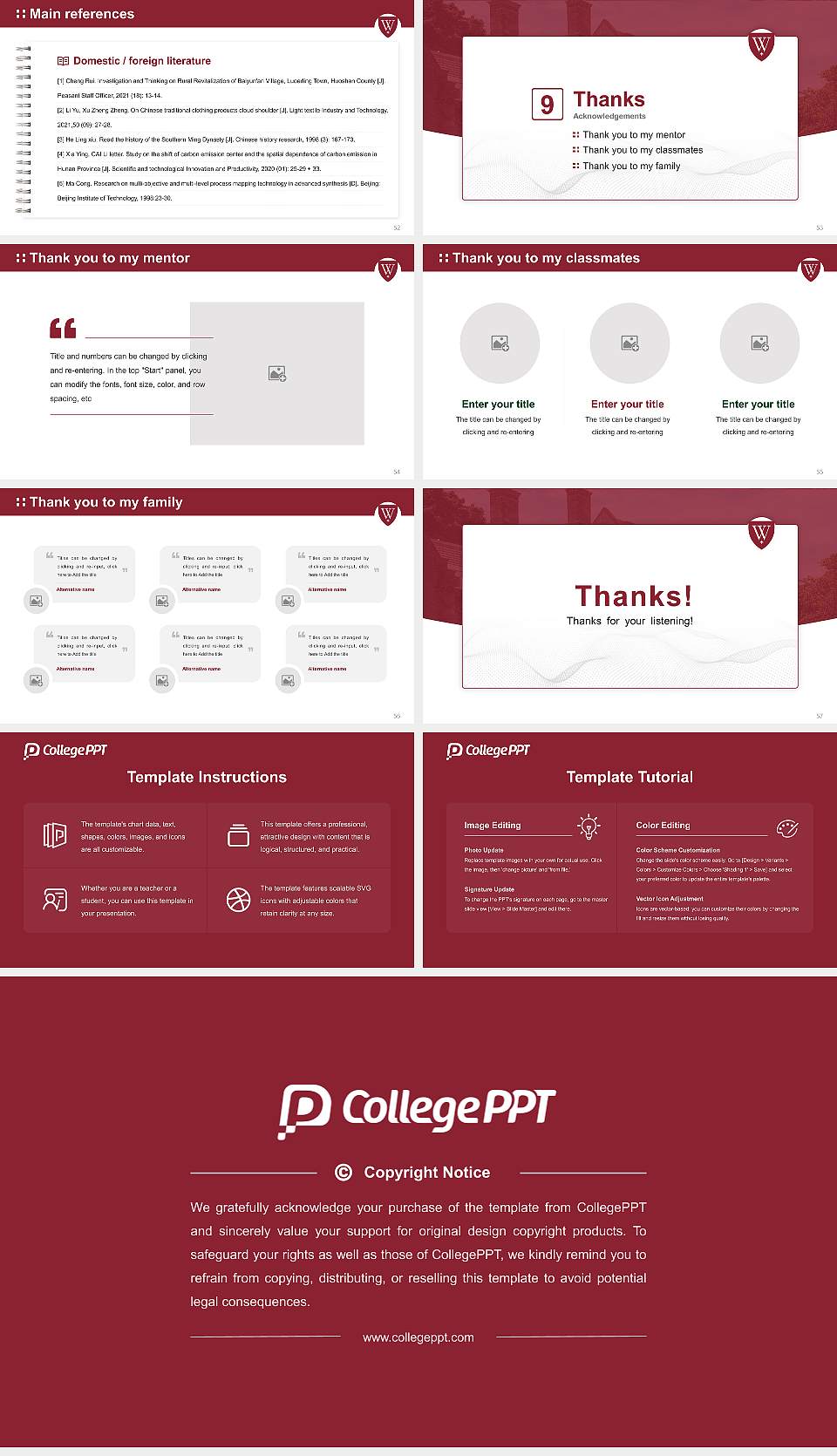 Westminster Theological Seminary Graduation Thesis Defense PPT Template16:9 ratio PPT effect preview image7