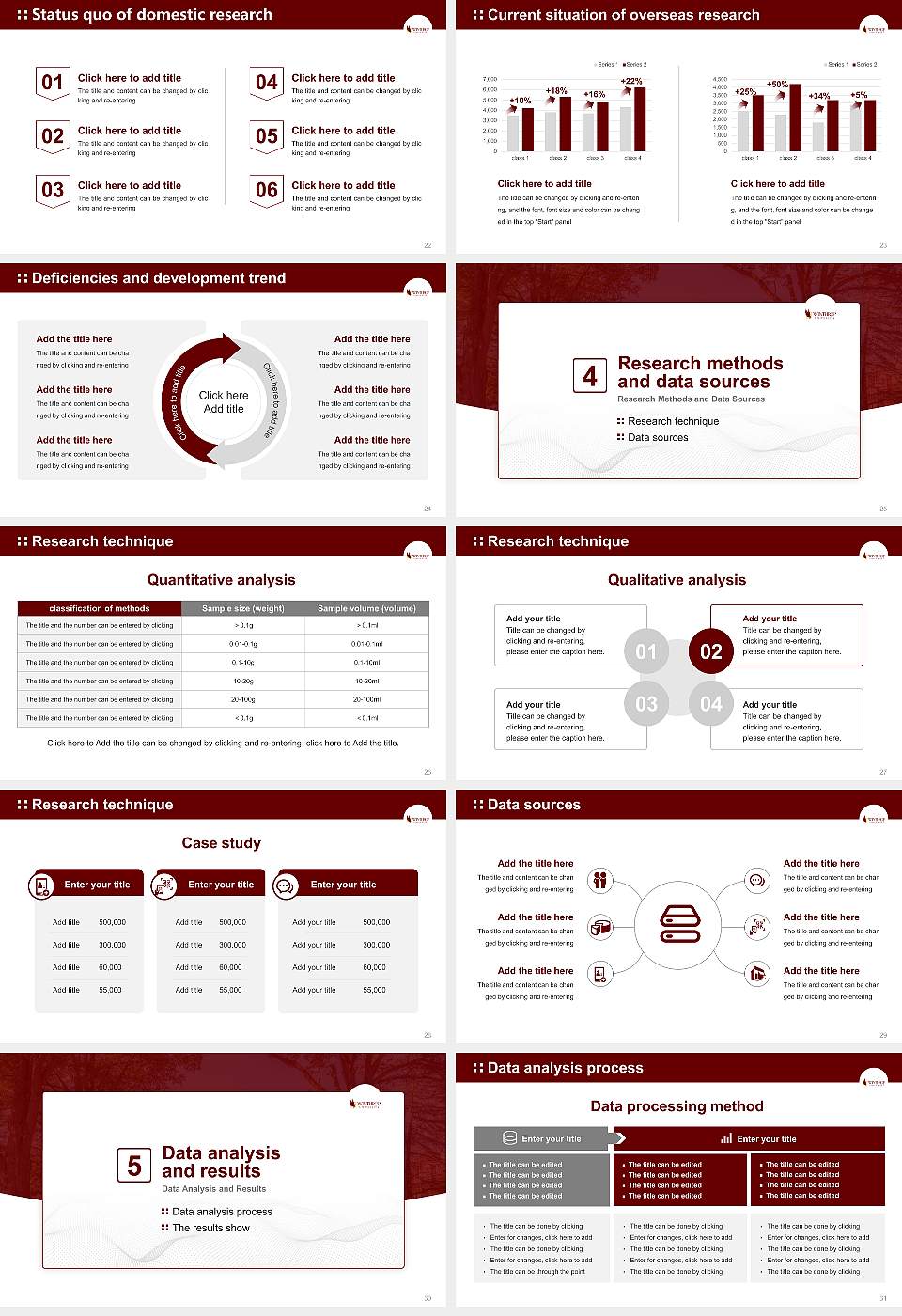 Winthrop University Graduation Thesis Defense PPT Template16:9 ratio PPT effect preview image4