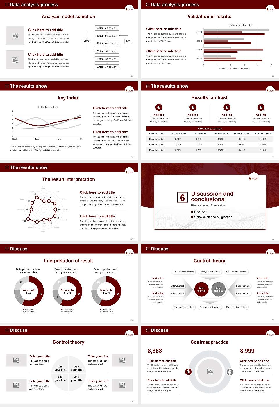 Winthrop University Graduation Thesis Defense PPT Template16:9 ratio PPT effect preview image5