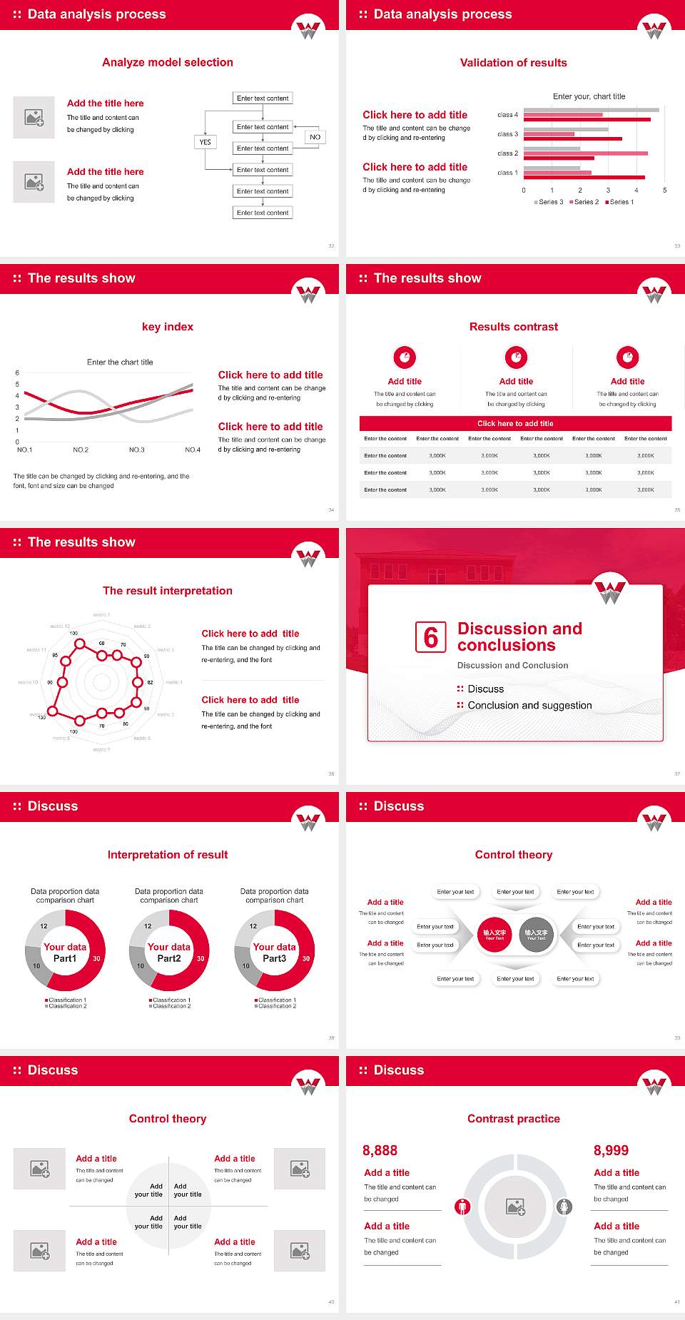 Western Colorado University Graduation Thesis Defense PPT Template4:3 ratio PPT effect preview image5