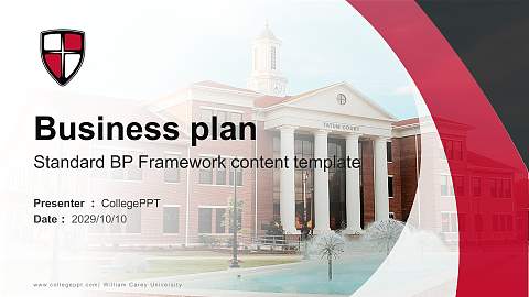 William Carey University Competition/Entrepreneurship Contest PPT Template