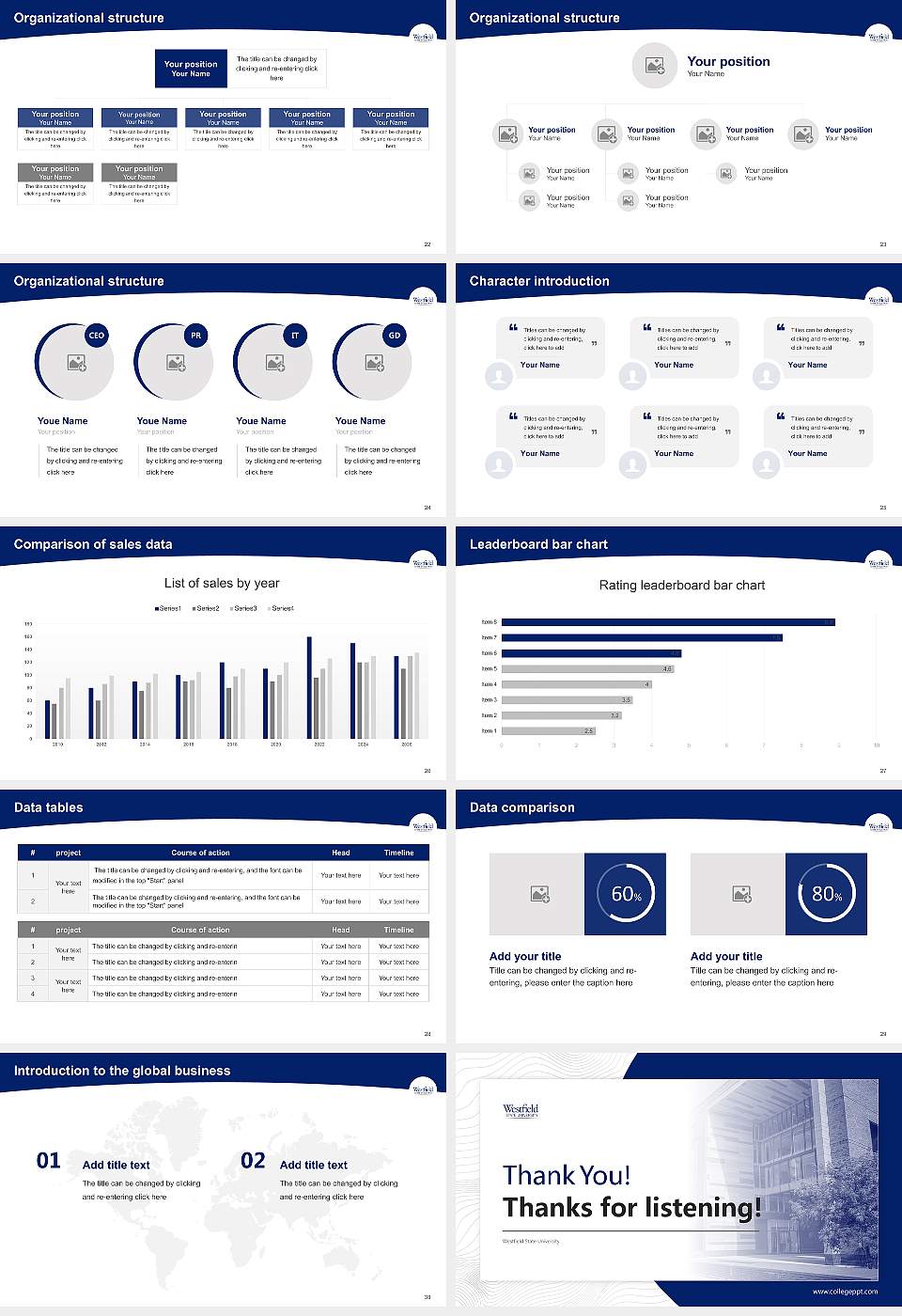 Westfield State University Academic Presentation/Research Findings Report PPT Template16:9 ratio PPT effect preview image4