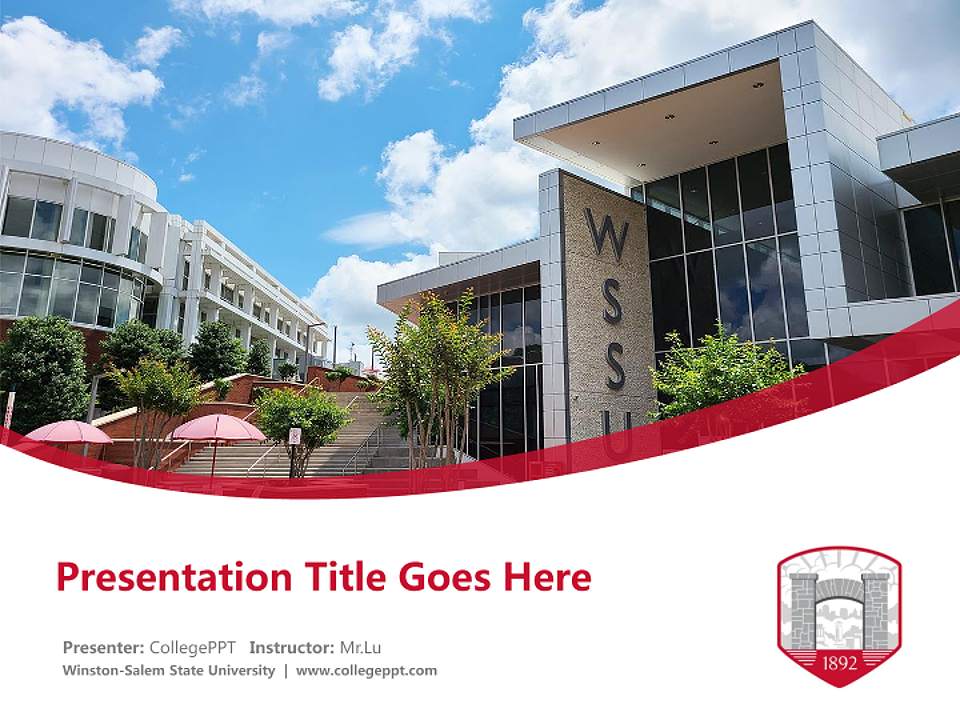 Winston-Salem State University Course/Courseware Creation PPT Template4:3 ratio PPT effect preview image5