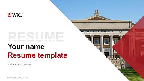 Western Kentucky University Resume PPT Template