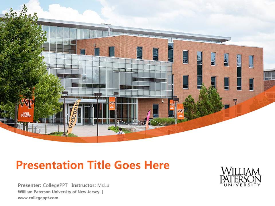 William Paterson University of New Jersey Course/Courseware Creation PPT Template4:3 ratio PPT effect preview image5