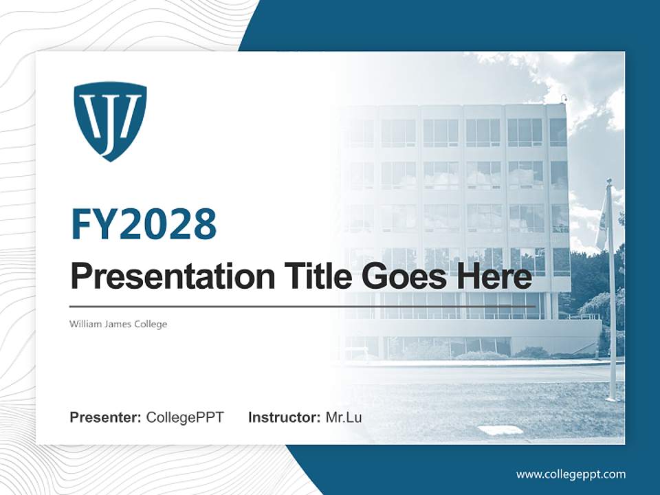 William James College Academic Presentation/Research Findings Report PPT Template4:3 ratio PPT effect preview image5