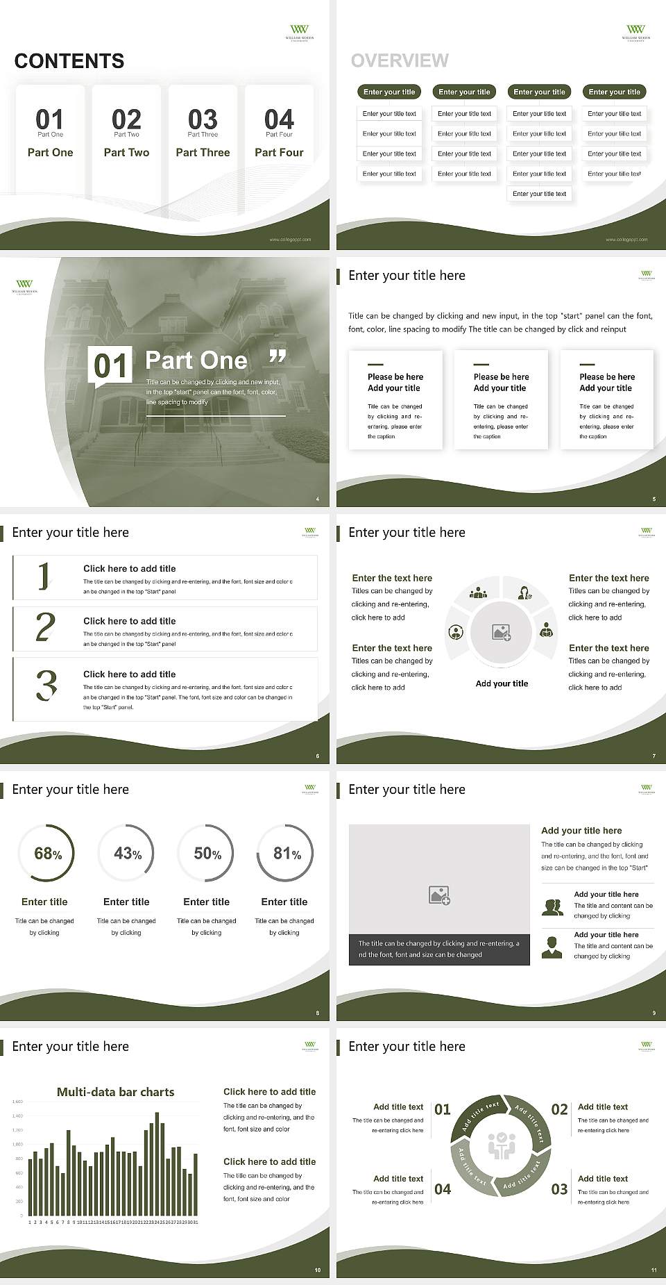 William Woods University Lecture Sharing and Networking Event PPT Template4:3 ratio PPT effect preview image2
