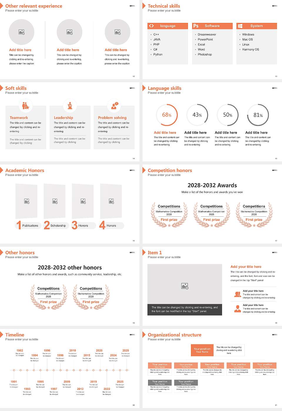 Western Seminary Resume PPT Template16:9 ratio PPT effect preview image3