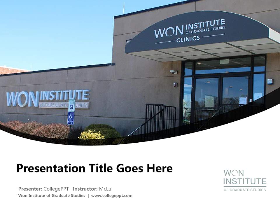 Won Institute of Graduate Studies Course/Courseware Creation PPT Template4:3 ratio PPT effect preview image5