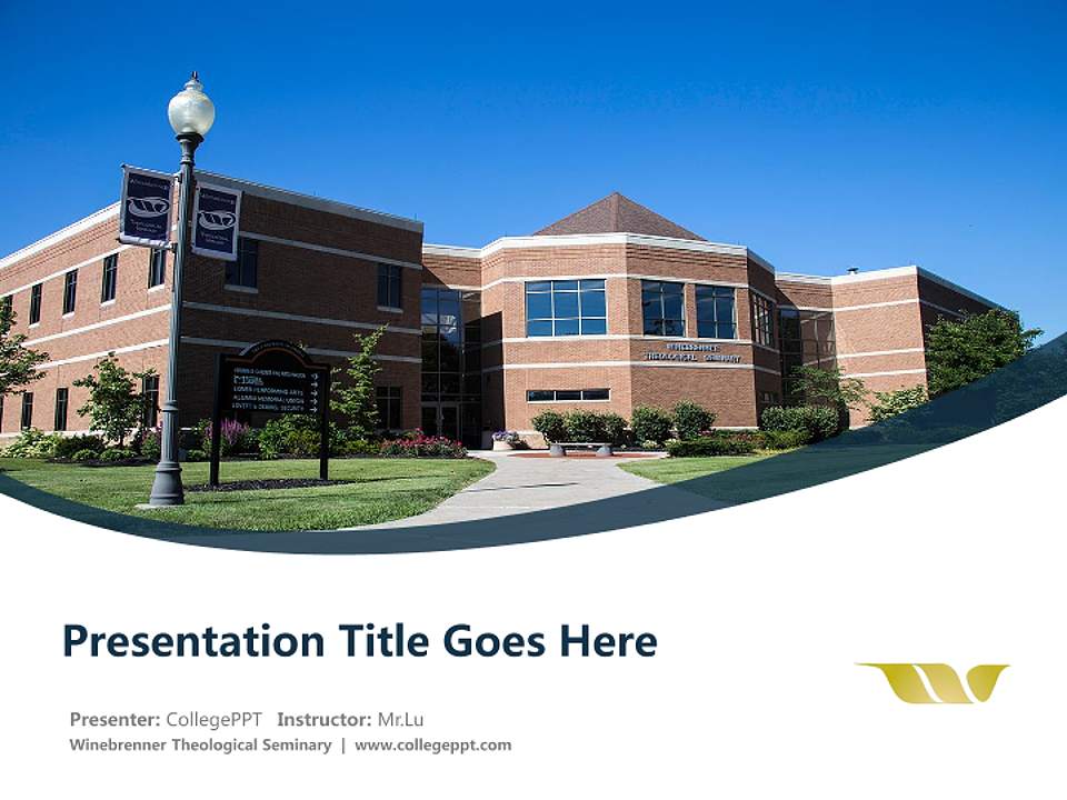Winebrenner Theological Seminary Course/Courseware Creation PPT Template4:3 ratio PPT effect preview image5