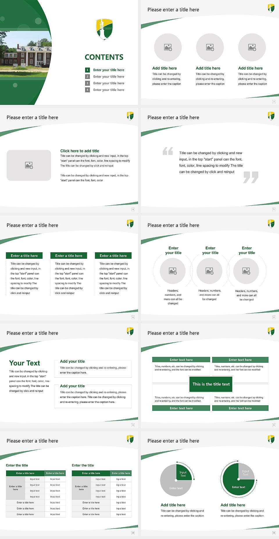 Wilberforce University Course/Courseware Creation PPT Template4:3 ratio PPT effect preview image2