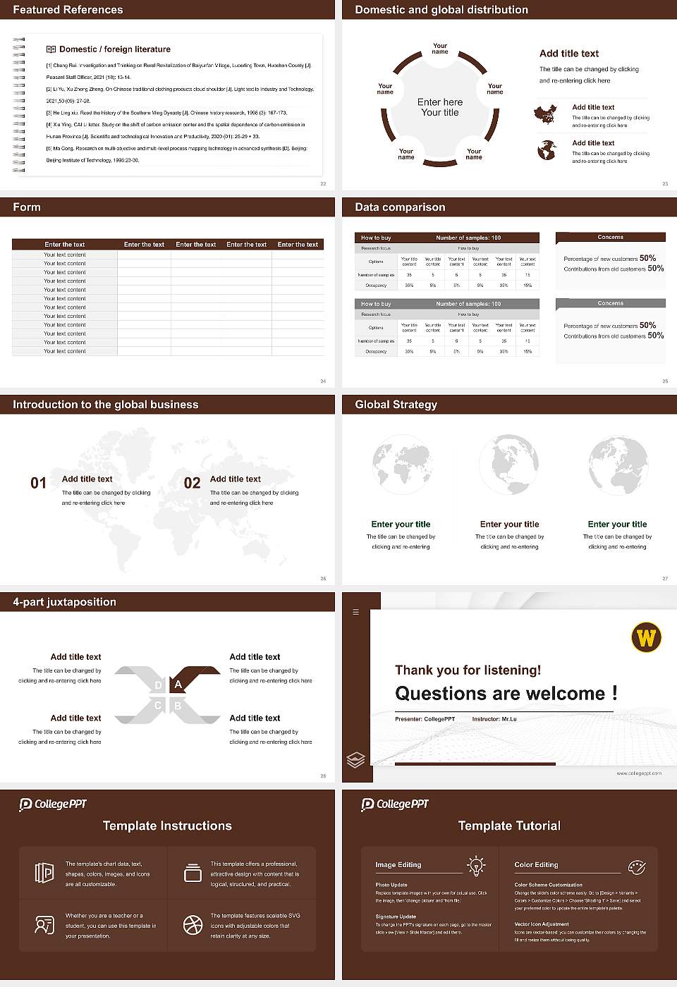 Western Michigan University Thesis Proposal/Graduation Defense PPT Template16:9 ratio PPT effect preview image4