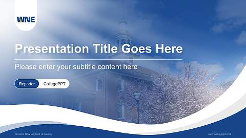 Western New England University Lecture Sharing and Networking Event PPT Template