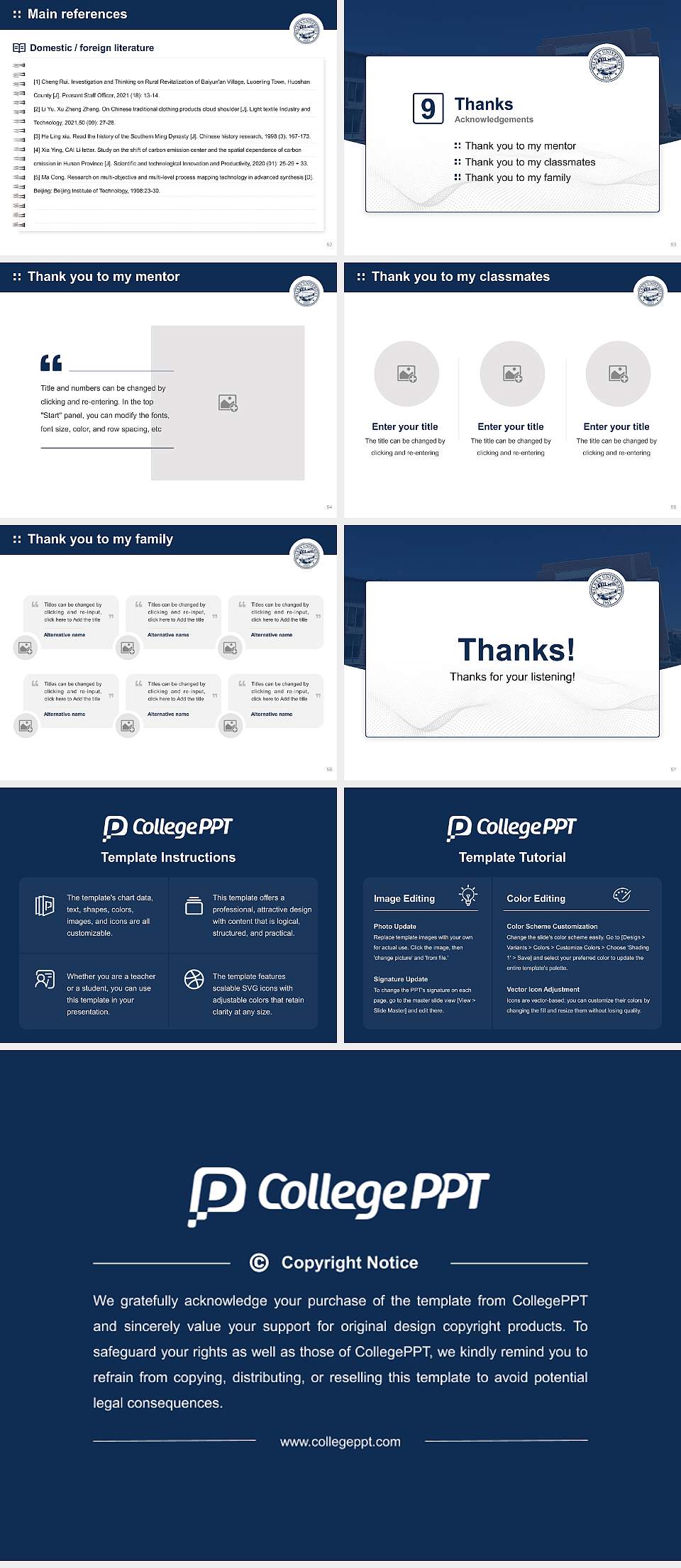 Wilkes University Graduation Thesis Defense PPT Template4:3 ratio PPT effect preview image7