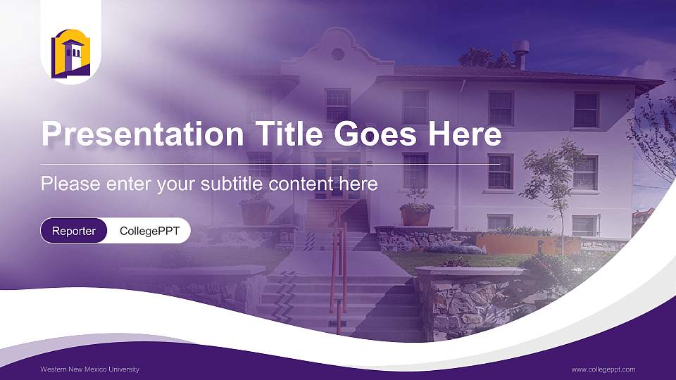 Western New Mexico University Lecture Sharing and Networking Event PPT Template16:9 ratio PPT effect preview image