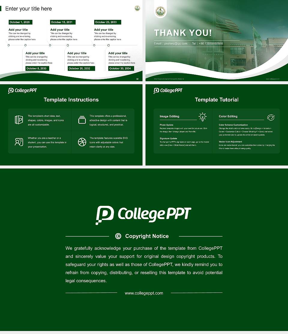West Virginia School of Osteopathic Medicine Lecture Sharing and Networking Event PPT Template16:9 ratio PPT effect preview image4