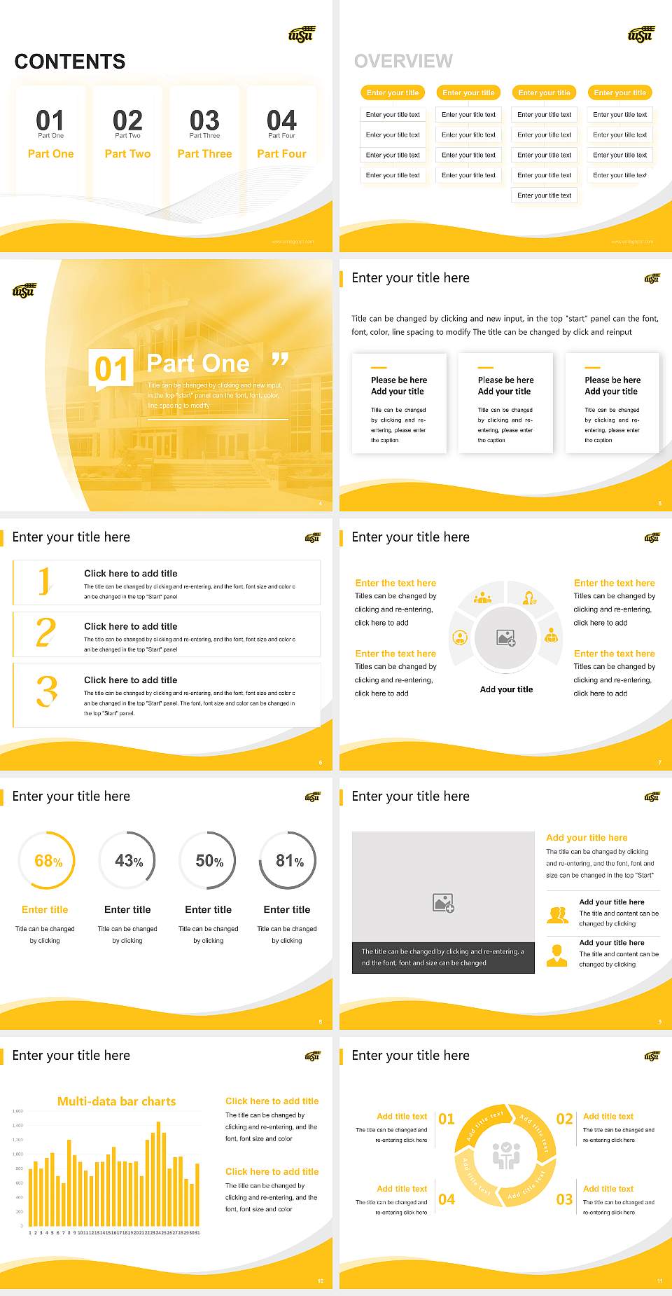 Wichita State University Lecture Sharing and Networking Event PPT Template4:3 ratio PPT effect preview image2