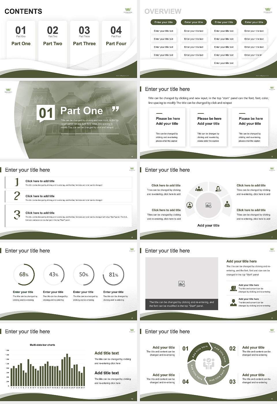 William Woods University Lecture Sharing and Networking Event PPT Template16:9 ratio PPT effect preview image2