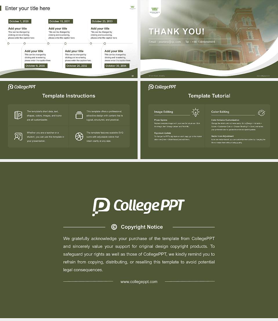 William Woods University Lecture Sharing and Networking Event PPT Template16:9 ratio PPT effect preview image4