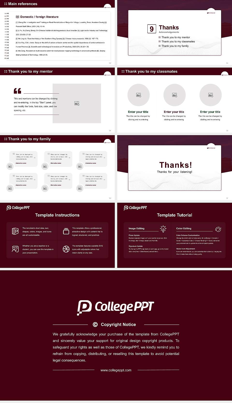 West Texas a & M University Graduation Thesis Defense PPT Template16:9 ratio PPT effect preview image7