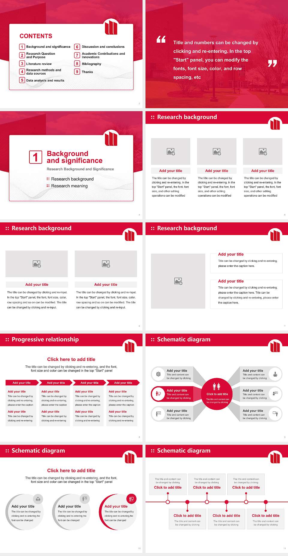 Wheeling University Graduation Thesis Defense PPT Template4:3 ratio PPT effect preview image2