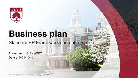 Westminster Choir College Competition/Entrepreneurship Contest PPT Template