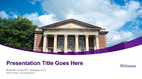 Williams College Course/Courseware Creation PPT Template
