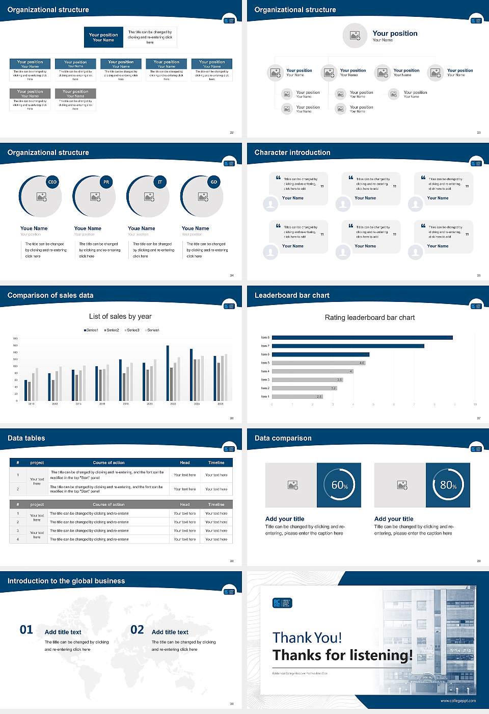Rabbinical College Bobover Yeshiva Bnei Zion Academic Presentation/Research Findings Report PPT Template16:9 ratio PPT effect preview image4