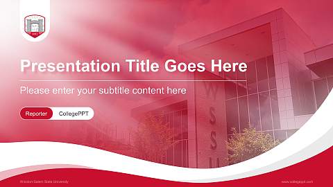 Winston-Salem State University Lecture Sharing and Networking Event PPT Template