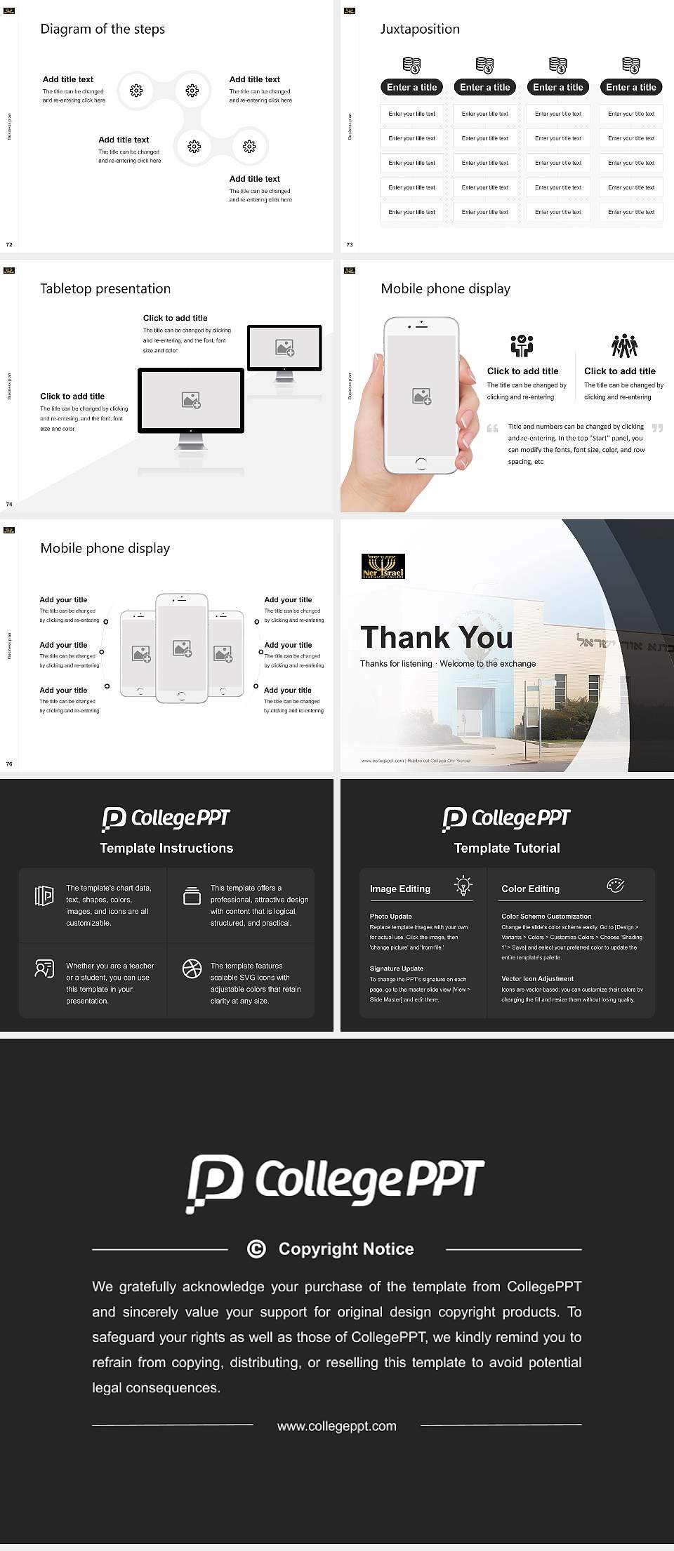 Rabbinical College Ohr Yisroel Competition/Entrepreneurship Contest PPT Template4:3 ratio PPT effect preview image9