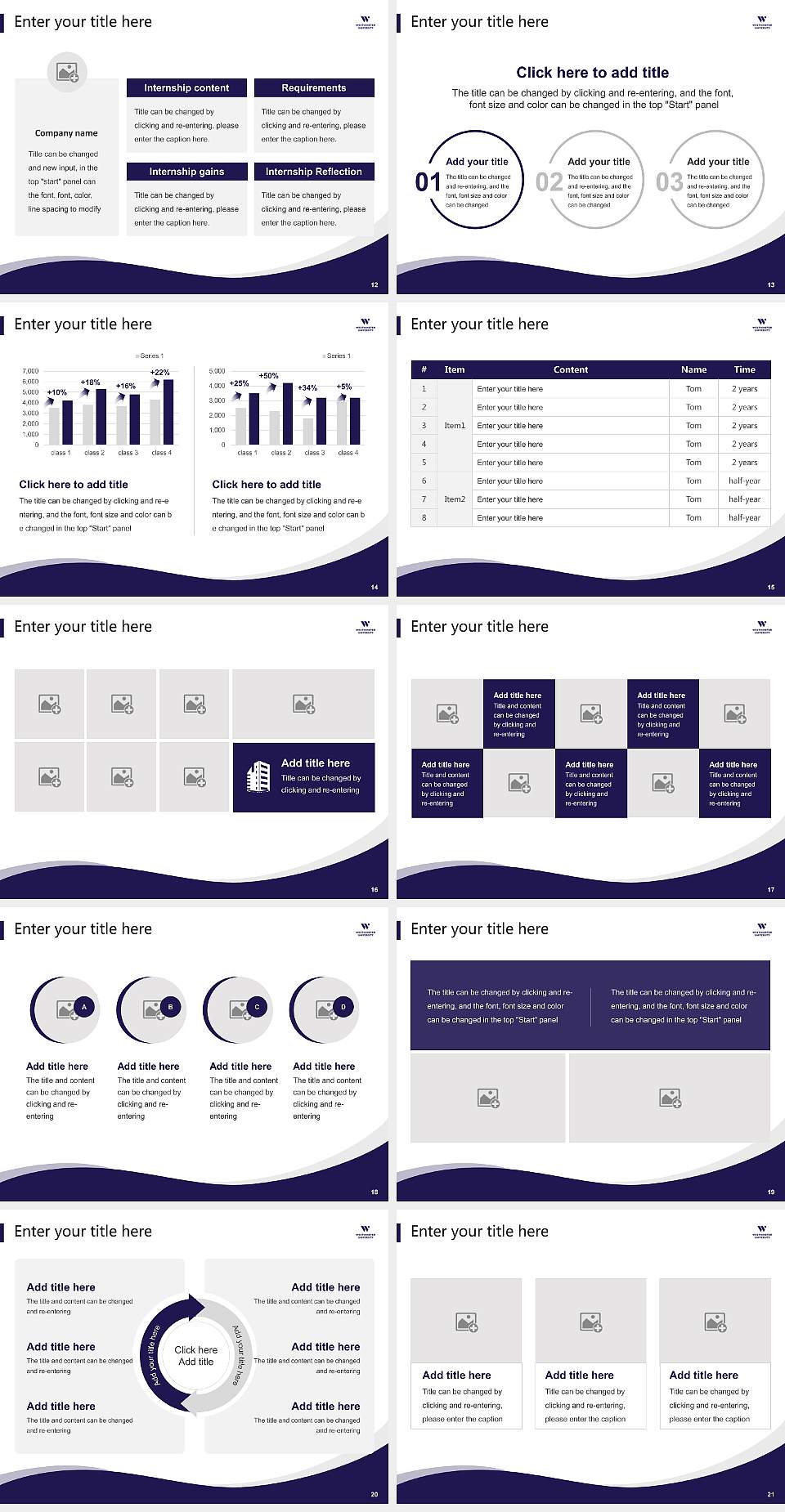 Westminster University (Utah) Lecture Sharing and Networking Event PPT Template4:3 ratio PPT effect preview image3