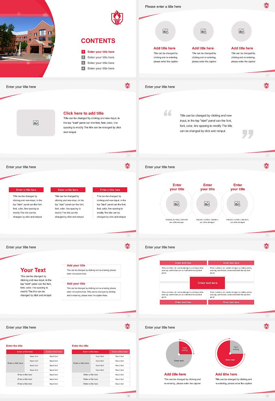 Western Oregon University Course/Courseware Creation PPT Template16:9 ratio PPT effect preview image2