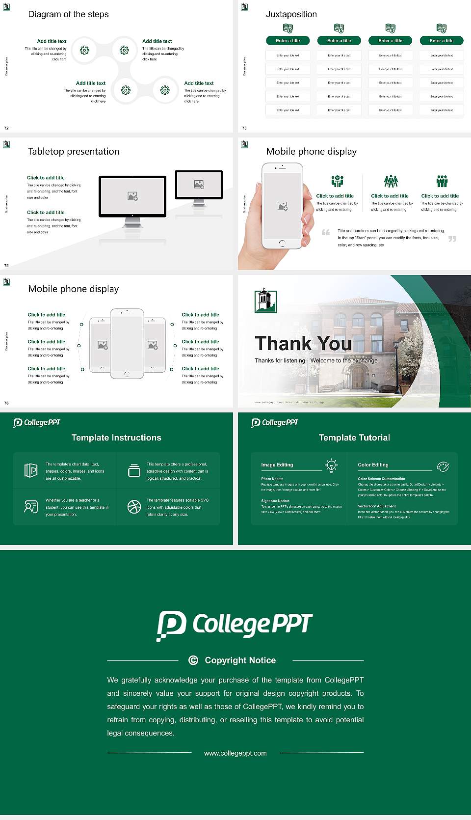 Wisconsin Lutheran College Competition/Entrepreneurship Contest PPT Template16:9 ratio PPT effect preview image9