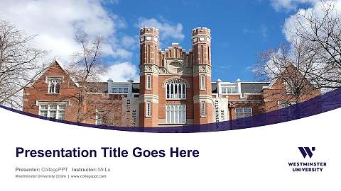 Westminster University (Utah) Course/Courseware Creation PPT Template