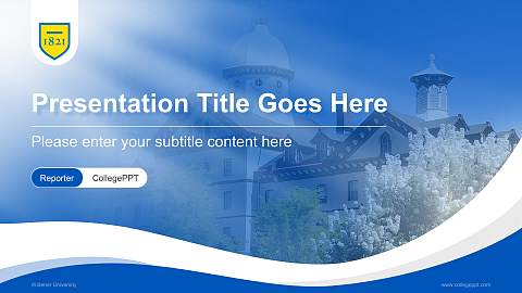 Widener University Lecture Sharing and Networking Event PPT Template