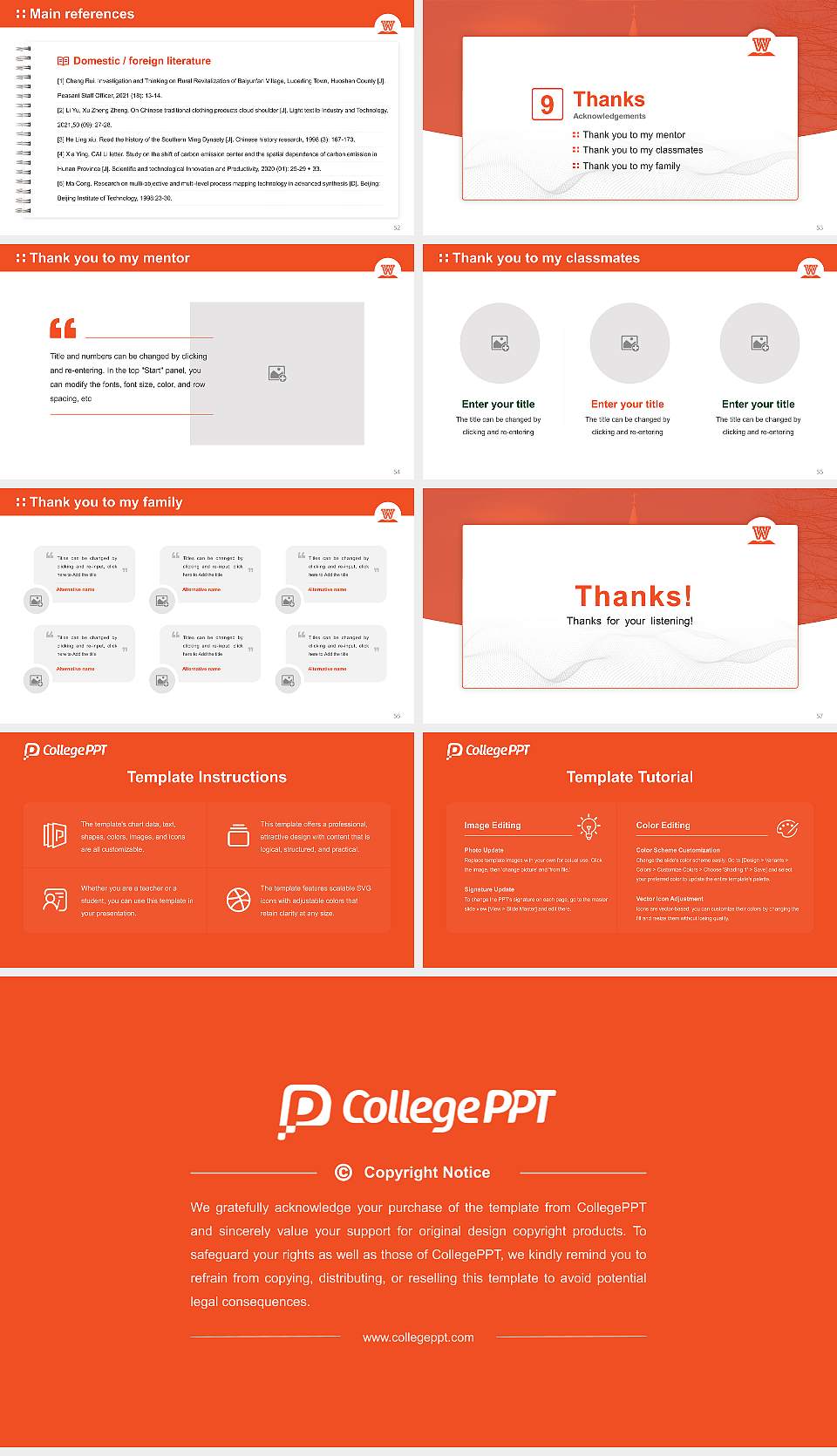 West Virginia Wesleyan College Graduation Thesis Defense PPT Template16:9 ratio PPT effect preview image7