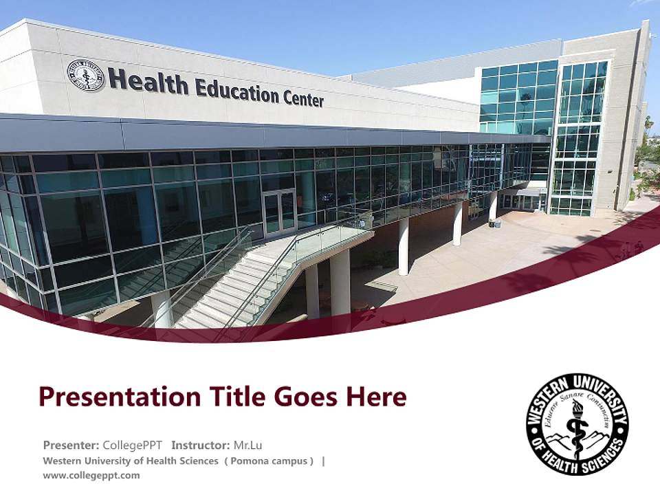 Western University of Health Sciences （Pomona campus） Course/Courseware Creation PPT Template4:3 ratio PPT effect preview image5