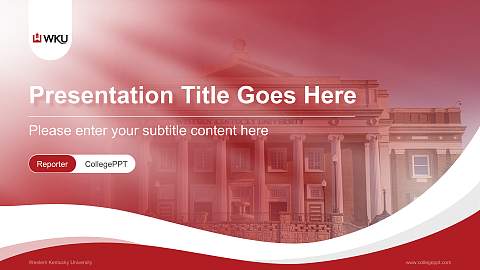 Western Kentucky University Lecture Sharing and Networking Event PPT Template