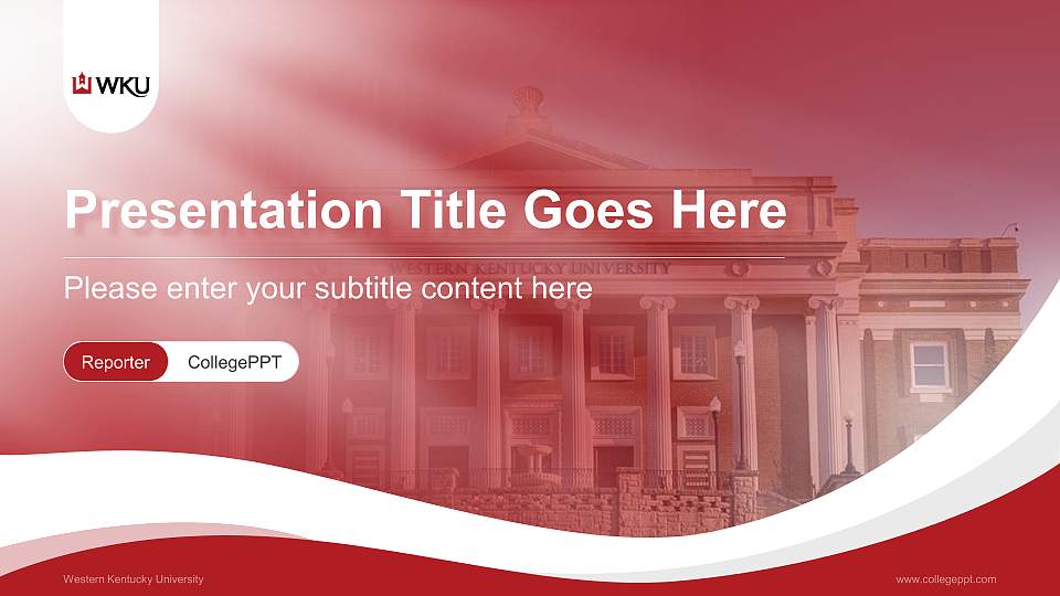 Western Kentucky University Lecture Sharing and Networking Event PPT Template16:9 ratio PPT effect preview image