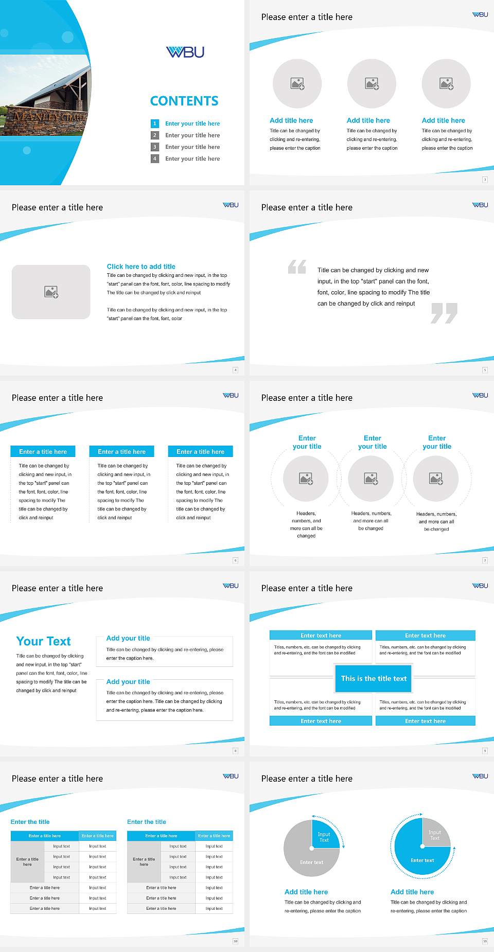 Williams Baptist University Course/Courseware Creation PPT Template4:3 ratio PPT effect preview image2
