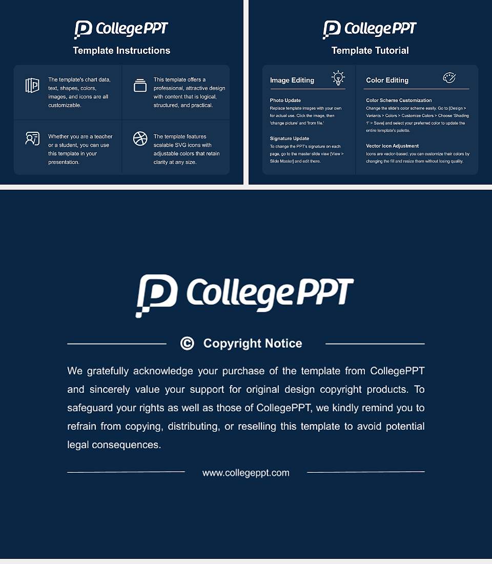 Western Governors University Course/Courseware Creation PPT Template4:3 ratio PPT effect preview image5