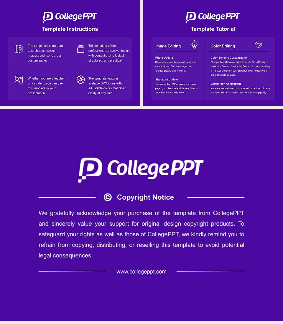 Winona State University Course/Courseware Creation PPT Template4:3 ratio PPT effect preview image5